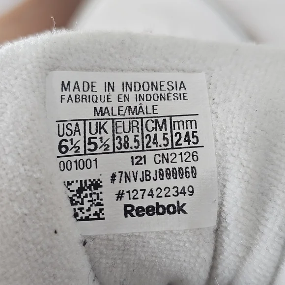 Reebok White and Brown Sneakers - Picture 5 of 12